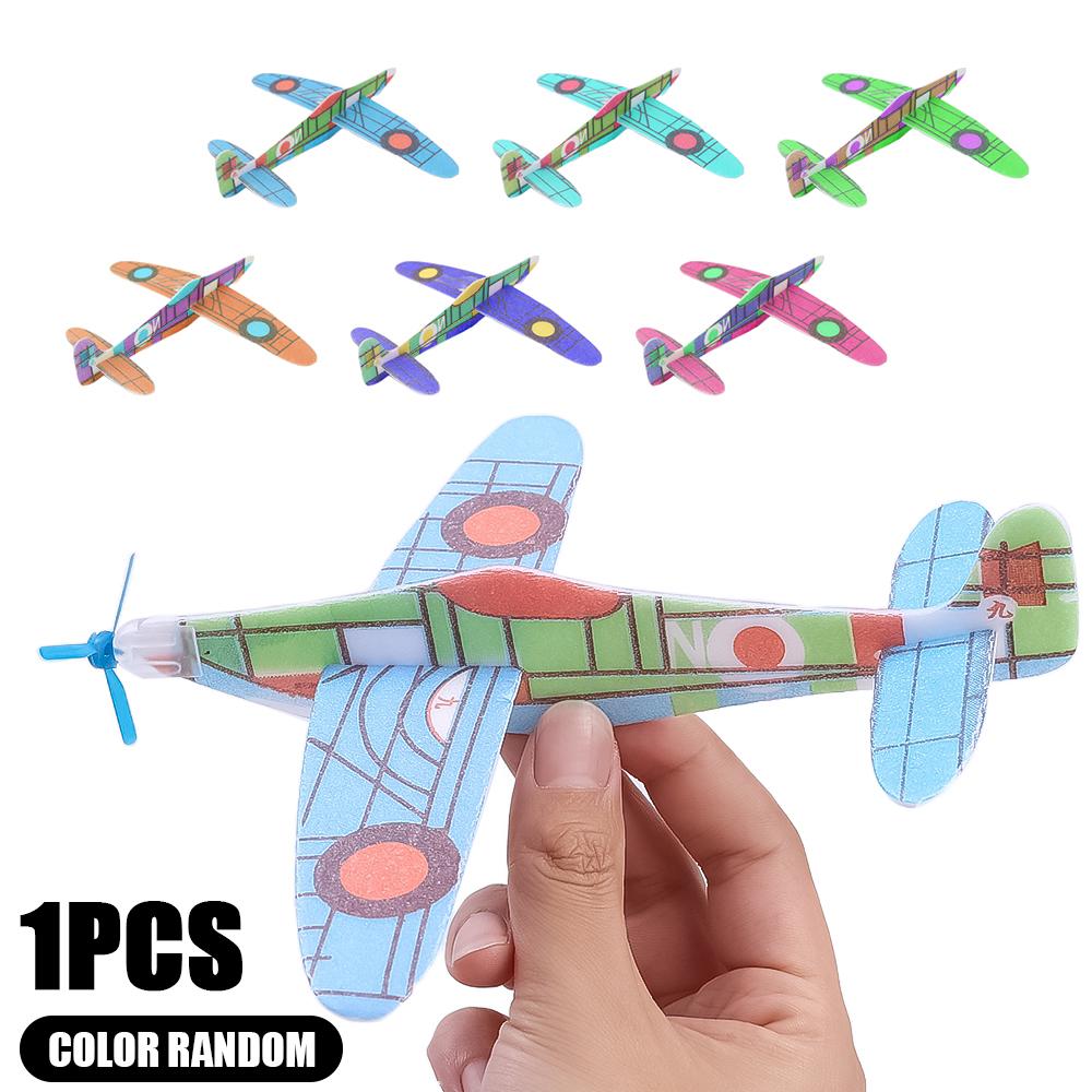 1/10Pcs 3D Diy Hand Throw Flying Glider Planes Foam Aeroplane Party Supplies Children Kids Gift Toys Game 12Cm Flying Airplane