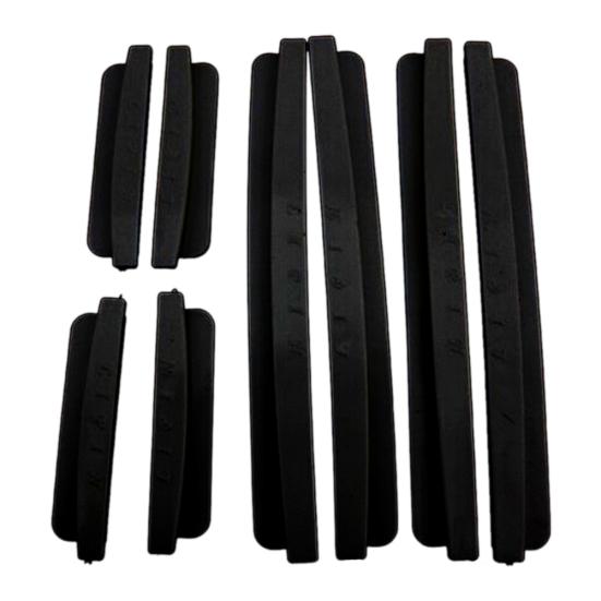8Pcs Universal Auto Bumper Guard Door Edge Cover Protector Moulding Trim Strip