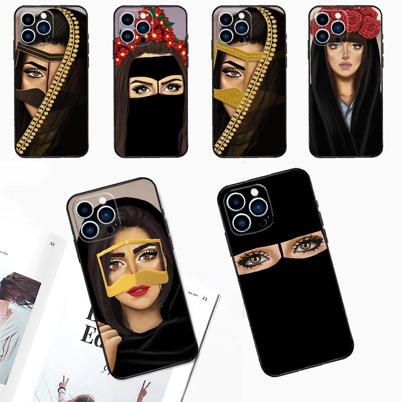Hijab Face Muslim Islamic Woman Gril Eye Case For Samsung Galaxy A55 A35 A15 A36 A16 A26 A56 A53 A32 A52 A33 A13 A14 A34 A54 A17