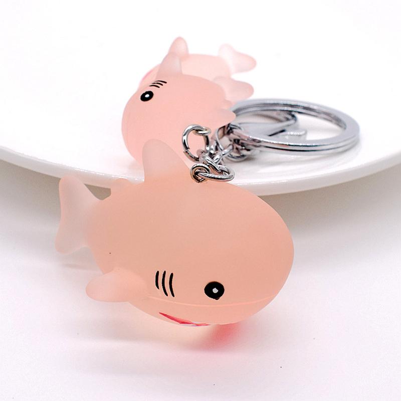 Cute Dolphin Whale Shape Keychain Key Chain Accessories Gift For Car Key Women Cartoon Ocean Animal Keyring Bag Pendant