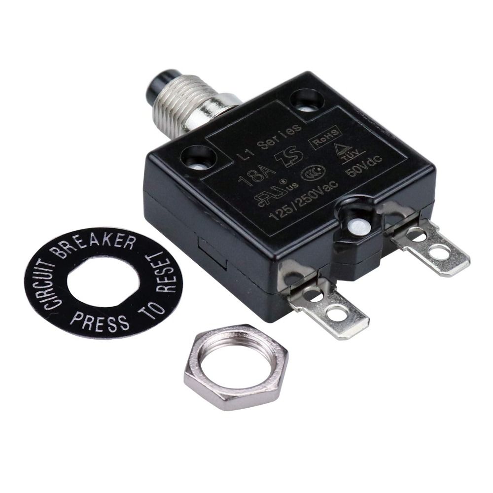 50Vdc Dc Circuit Breaker 5-30A Thermal Circuit Breaker Overload Protector Protective Motor