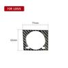 Подходит для Lexus RX300 270 200T 450H 2016-2019 Автомобильные аксессуары из углеродного волокна Панель управления часами Накладка на автомобиль Наклейка 3D