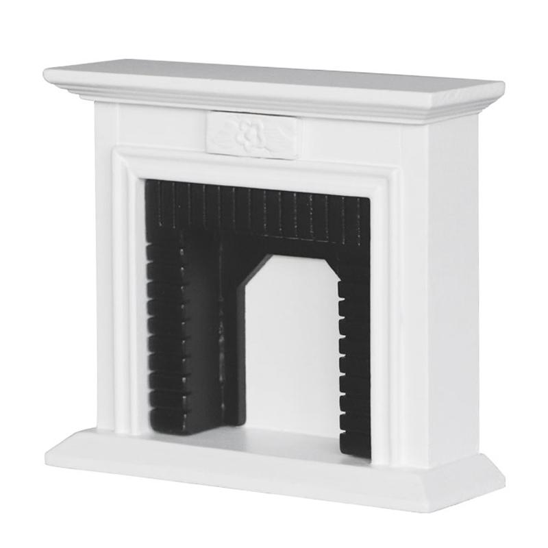 1:12 Doll House DOLLHOUSE MINIATURE Mini Furniture Accessories Exquisite White Fireplace Warm
