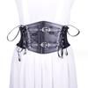 Adjustable Lace Cummerbunds Solid Color Wide Waist Corset Punk Corset Belt  Outfits