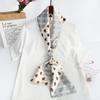 Ladies' Versatile Trendy Simulation Silk Long Strip Print New Binding Bag Travel Sunscreen Party Beach Scarf
