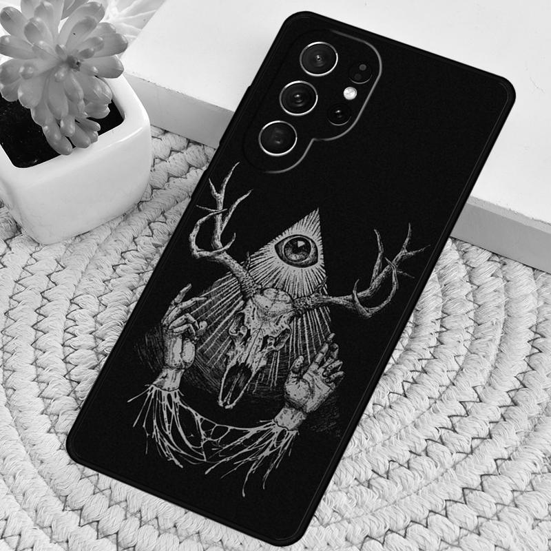 Сатанический страшный череп ТПУ чехол для телефона для Samsung Galaxy note 10 pro S26 S25 S24 S23 S22 Ultra Plus S21 FE S20 Ударопрочный чехол