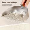 Cat Litter Scoop Stainless Steel Sifting Shovel with Long Handle Pet Waste Scoop Cleaning Tool for Cats Litter Box