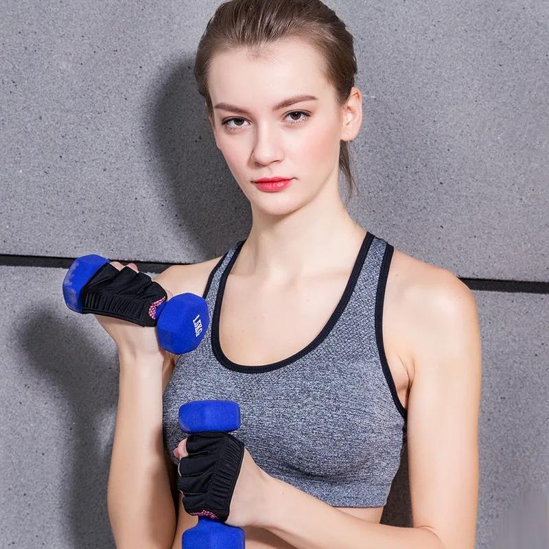 Спортивные перчатки для фитнеса с полупальцами для мужчин и женщин, перчатки для кроссфита, тренировок с гантелями, силовых тренировок, бодибилдинга, перчатка-защита для рук