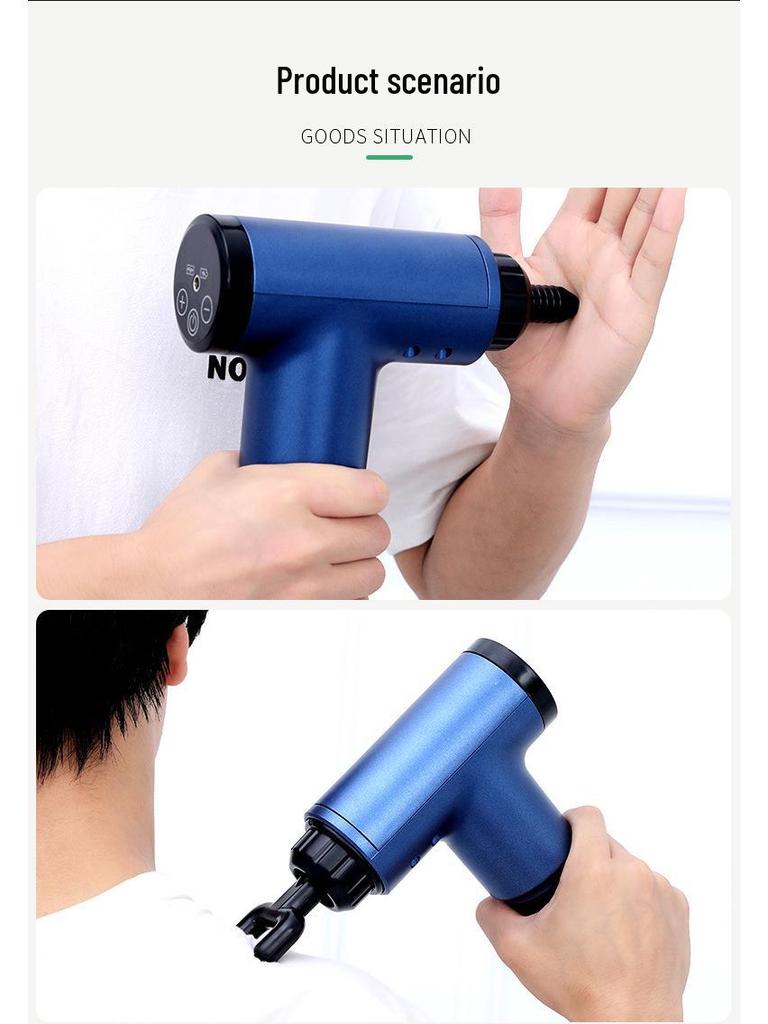 Электрический многофункциональный спортивный массажный пистолет для глубокой мышечной релаксации и йоги