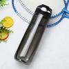 750ml Sports Water Bottle with Straw For Camping Hiking Outdoor Plastic Transparent BPA Free Bottle For Men Drinkware