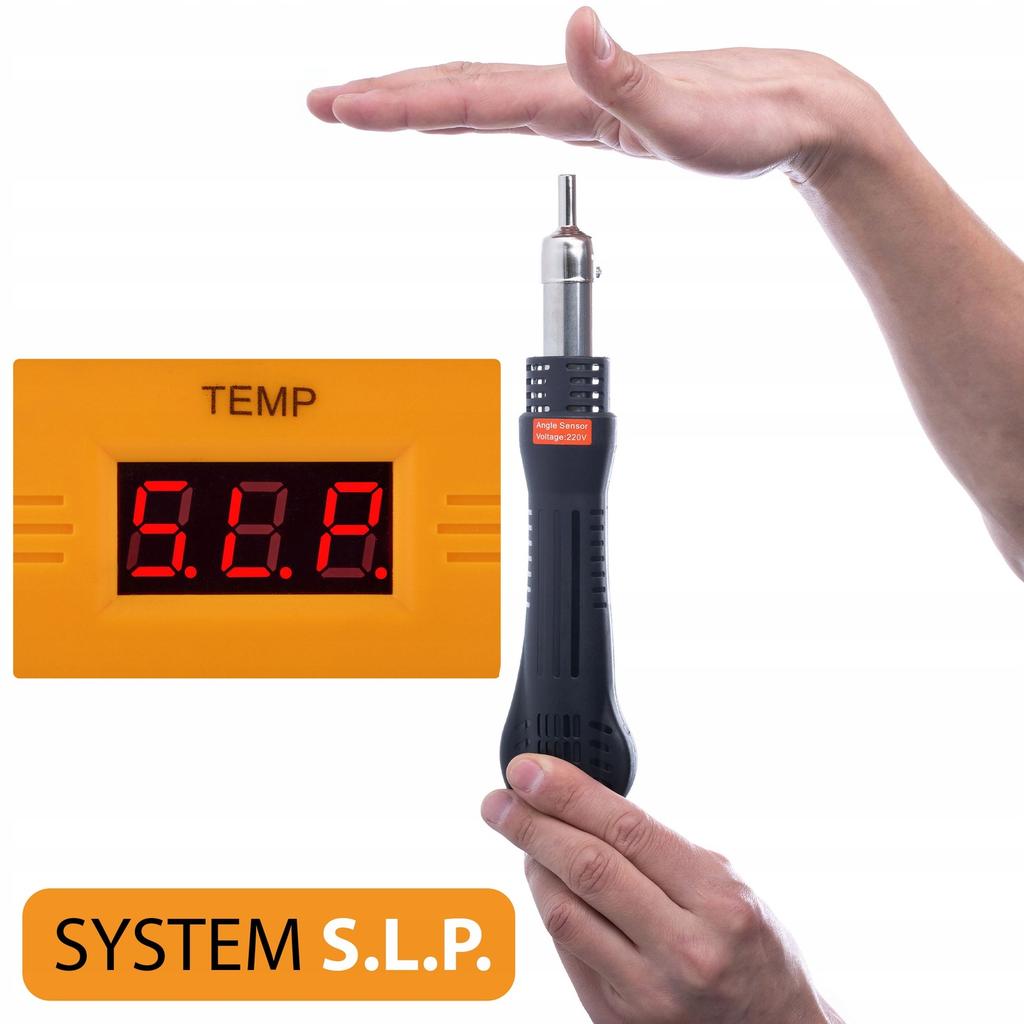 Rosfix Stacja Lutownicza Hot-Air 858D – Wysoka Moc 700W | Zestaw 3 Dysz + 328 Rurek Termokurczliwych + Topnik RMA-223