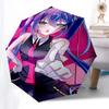 1pc Outdoor Umbrella with Anime Character Design - Automatic Opening/Closing, Portable 3-Fold Design, 8-Rib Iron Frame - Perfect Gift for Fans, T