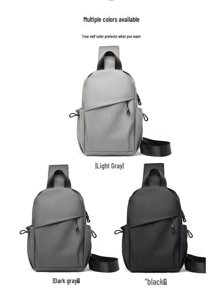 Высококачественная сумка через плечо на груди: Стильная водонепроницаемая повседневная сумка через плечо для мужчин и женщин