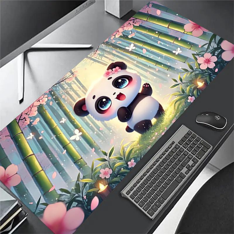 1pc Cute Panda Forest Spring Computer Pad Mouse Pads for Desk,Gamers and Office Use 020259