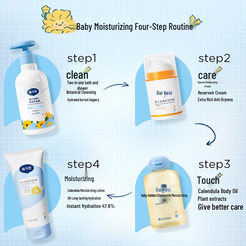 Dai Ke Si Крем для лица детский с календулой 50 г