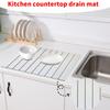 Коврик для сушки камня для кухонной стойки, 15 дюймов(L)×12 дюймов(W) Коврик для сушки посуды, быстро впитывающий воду, экологически чистый диатомитовый коврик