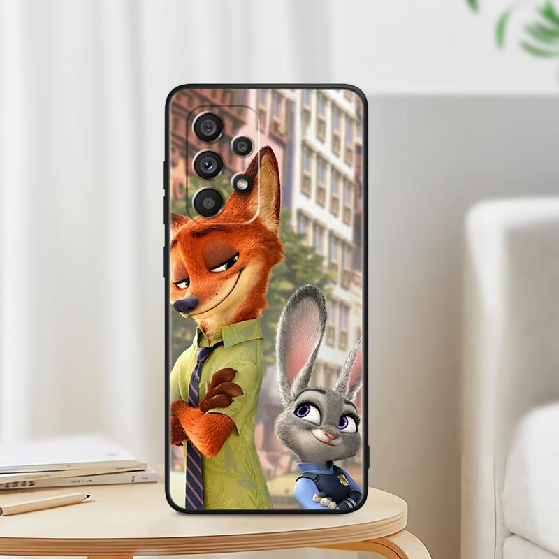 Аниме Джуди Зверополис для Samsung Note 20 10 Ultra Plus A31 A14 A12 A70 A34 A25 A04 A05 A15 A24 5G черный чехол для телефона