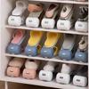 Space-Saving Double-Layer Shoe Rack for Dorms - Slipper and Shoe Holder Cabinet, ¥5 Newcomer Discount