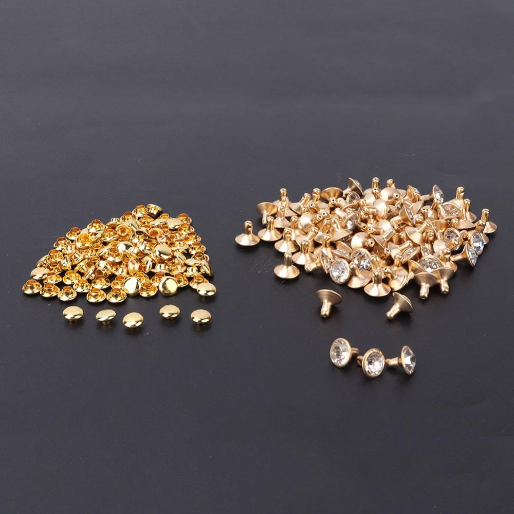 8mm Size Leather Craft Rivets Metal Double Cap Double Cap Studs For Leather Crafting