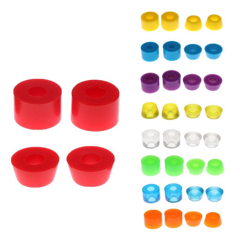 Durable PU Material Skateboard Bushing Set Includes Conical and Cylindrical Options for Longboard Truck Replacement
