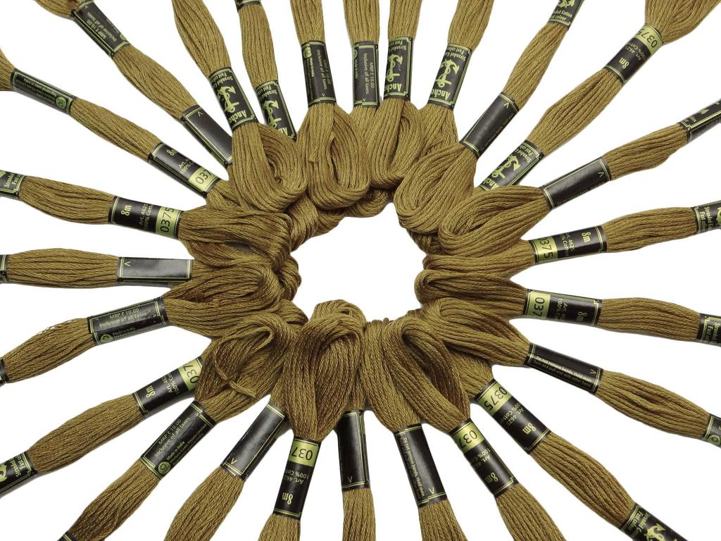 IBA Indianbeautifulart Набор из 25 предметов Якорь Вязание Тусклый Оливково-Зеленый Хлопчатобумажная пряжа Вышивка