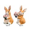 Садовая статуя кролика, креативная скульптура животного для газона, подарка на день рождения в кафе