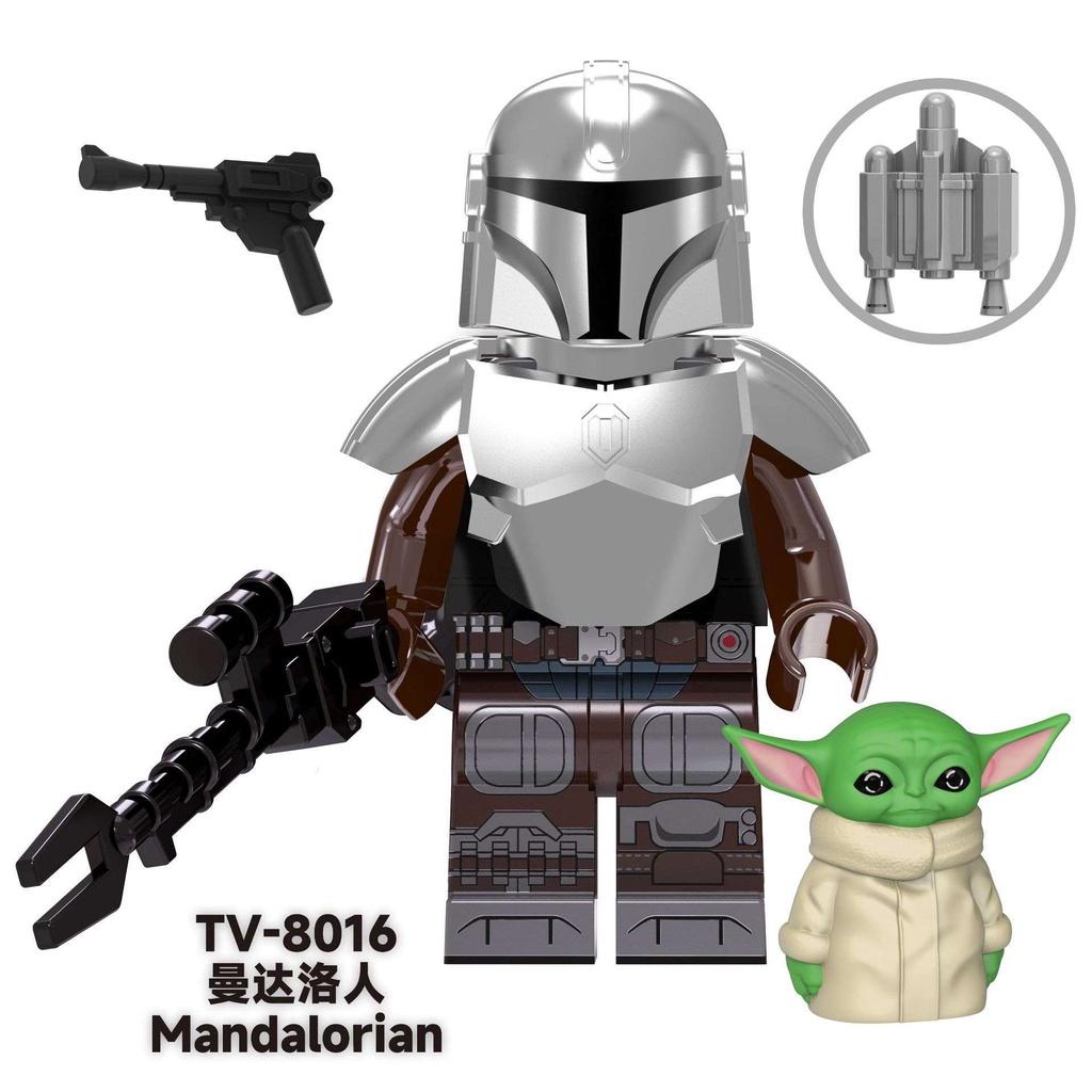 8 шт. научно-фантастический фильм Асока мандалорские воздушно-десантные силы, совместимые со строительными блоками LEGO, игрушки-куклы, детские игрушки «сделай сам», подарочный кирпич, минифигурки