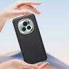 Leather case for Honor Magic 6 Pro 5G, leather hybrid, gray