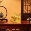 Golden Horse Statue Animal Sculpture Figurine Chinese Year of Ornament