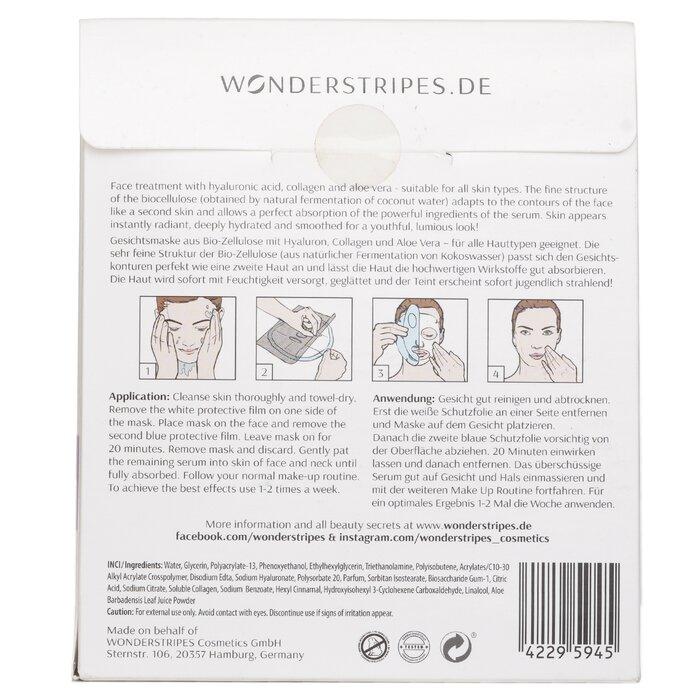 WONDERSTRIPES Увлажняющая бустер-маска для лица из биоцеллюлозы