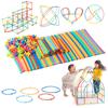 Recommended by Educational Professionals and Featured In Popular Childcare Magazines: Tube-Style Building Blocks (7 Colors  570 Pieces) Montessori