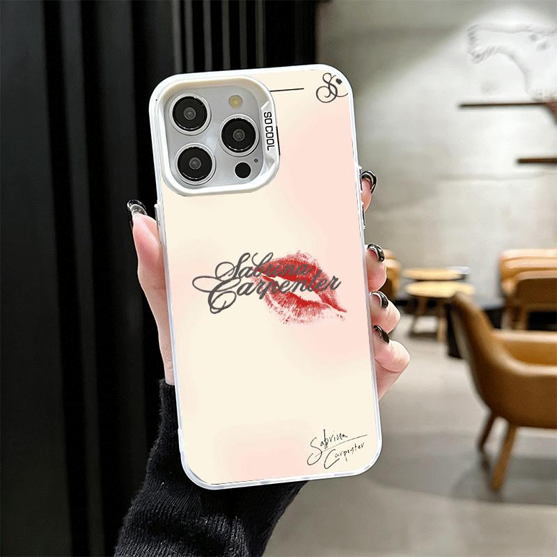 CR66 S-Sabrina C-Carpenter Мягкий чехол для телефона для iPhone 15 16 17 Pro Max 17Air 16E 14 Plus 13 12 Mini Ударопрочная задняя крышка