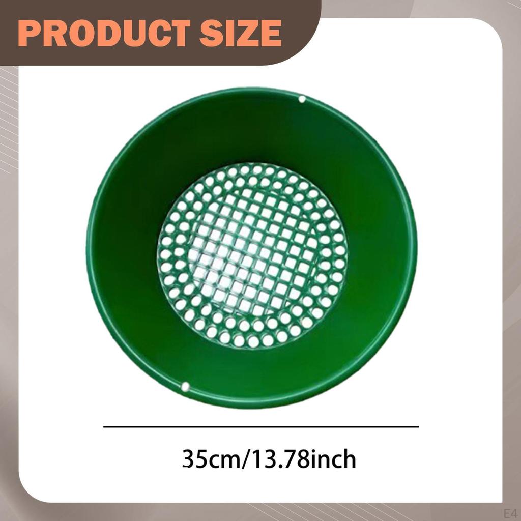 Классификатор-сито для просеивания золота 13,78 дюйма Портативный, простой в использовании Сито для промывки Оборудование для добычи полезных ископаемых для