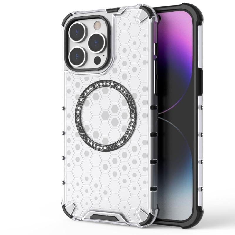 Для iPhone 15 Pro Max магнитное кольцо задняя крышка телефона чехол Magsafe кольцо беспроводная зарядка объектив защита противоударные чехлы