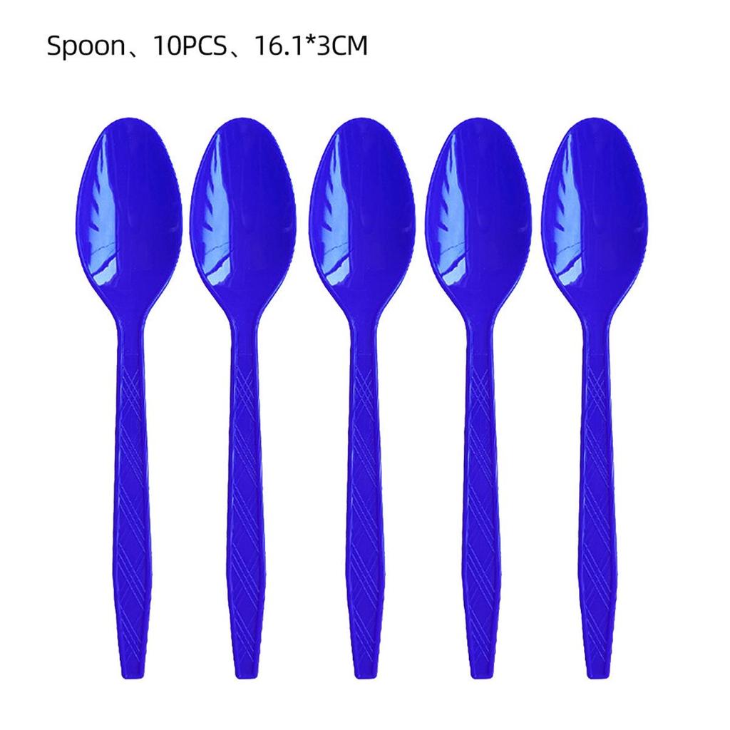 Cross-border Blue Birthday Party Set: Fireworks Print Plates, Flags & Napkins.