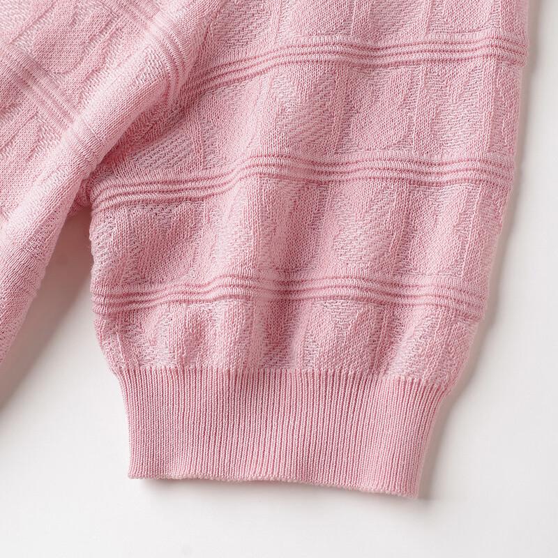 Women's Silk Blend Lace Crochet Knit Top