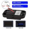 1 Комплект 18 Вт Qc3.0 Порт Usb A и 30 Вт Pd Порт Usb C 12 В RV Розетка Usb Панель Зарядки со Светодиодной Подсветкой для Автомобиля Морской