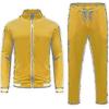 "Men's Velvet Sweatsuit Set, Casual Jacket Pants Tracksuit Set" z 2025