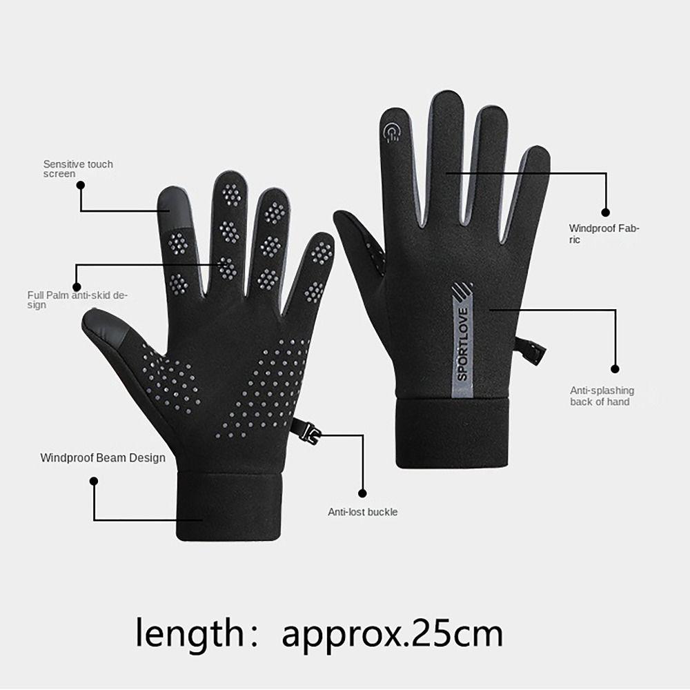Cold Resistance Winter Gloves Thicken Ski Gloves Touch Screen Gloves  For Outdoor Sport Running