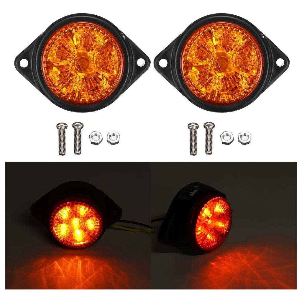 18PCS LED marker lights 12V Waterproof Trailer  Amber Universal Fit
