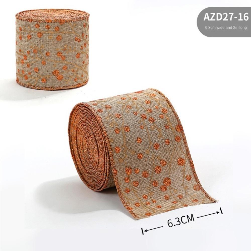 Рождественский подарок Рождественская лента Сделай сам Лента из мешковины Новая тканевая лента-завиток