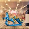 Bottle Holder Horse Statue Champagne Modern Display Shelf Single Rack for Countertop