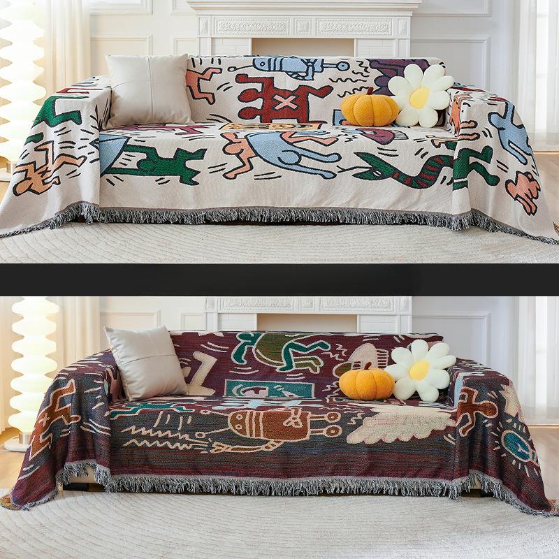 Полотенце для дивана, зимний универсальный чехол, тканевый, полностью покрытый, чехол для диванной подушки, одеяло, одноместное, три, четыре сезона, универсальное
