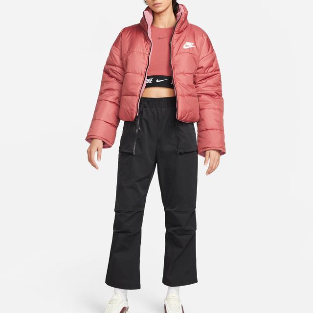 Nike Women's Pink Black Repel Legacy Reversible Therma-FIT Jacket DQ6864-691
