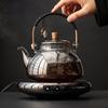 Steamable Teapot Household Glass Tea Maker High Temperature Resistant Steaming and Boiling Dual-purpose Teapot
