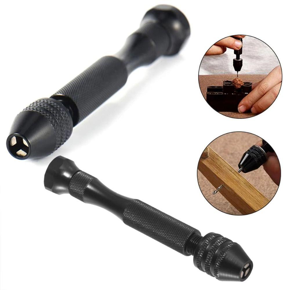 Accurate Tools Set Mini Micro Aluminum Hand Drill Tiny DIY Twist Drill Bit 0.3-3.4mm Mini Drilling Rotary Tools Hand Drill Hobby