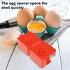Взбиватель яиц Открывалка для яиц Крекер для разбивания яиц Инструмент для разбивания кубиков Разделитель яиц Легкий ручной Крекер для яиц Универсальный простой кухонный гаджет для разбивания яиц