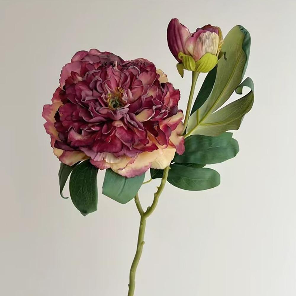 2 Головы сожженных искусственных цветов Букет Большие пионы Искусственные цветы Имитация для свадебного украшения дома