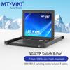 MT-viki 17-дюймовая консоль-переключатель KVM для установки в стойку