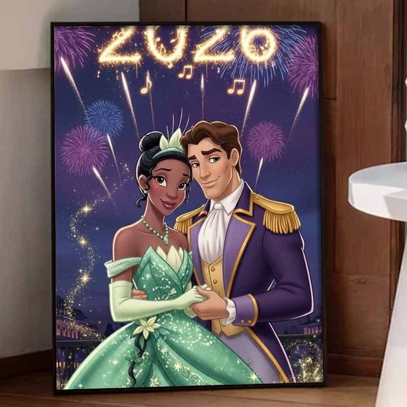 Disney Diamond Painting Full Diamonds 5D Tiana Prince Charming Diamond Art Home Decoration Creative Handicrafts